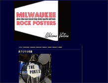 Tablet Screenshot of milwaukeerockposters.com